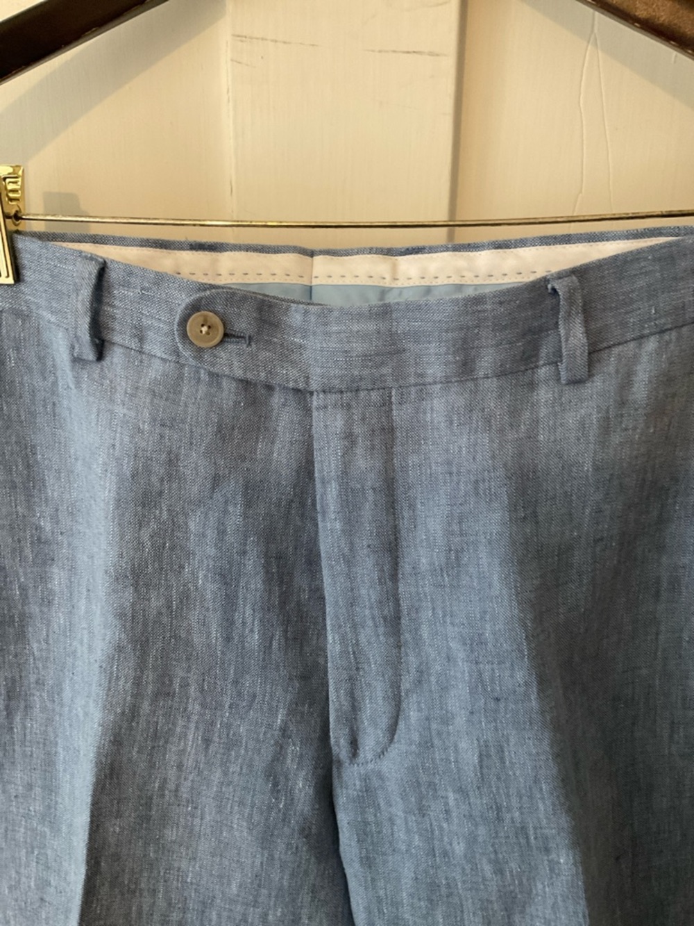 Light Blue Linen Trousers